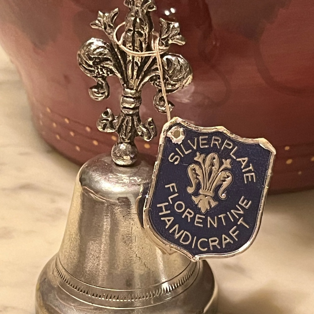 Vintage Silverplate Florentine Handmade bell